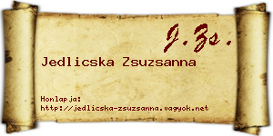 Jedlicska Zsuzsanna névjegykártya